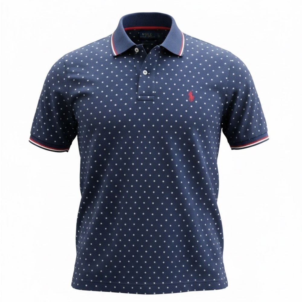 Ralph Lauren Navy Polo with Red Accents